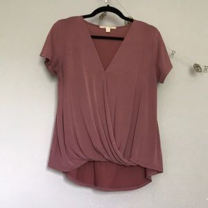 Blush wrap top